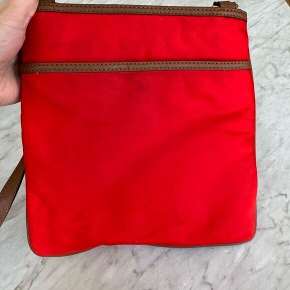 Michael Kors Kempton Chili Microfiber MD Pocket Crossbody bag - Picture 6 of 15